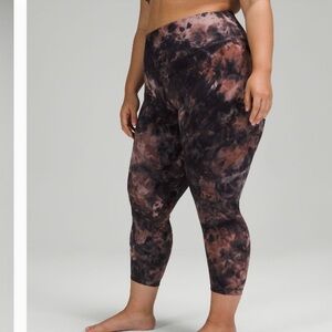 Lululemon align crop 23”, tie dye, 6